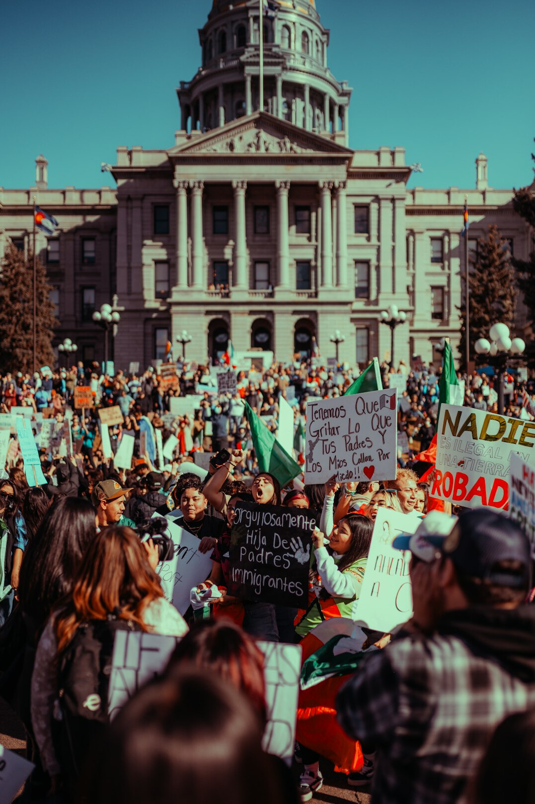 young people protesting