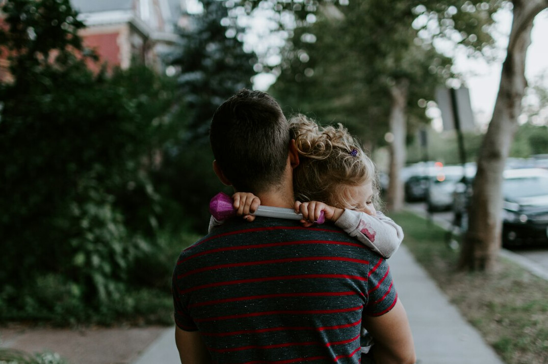 single parent with child