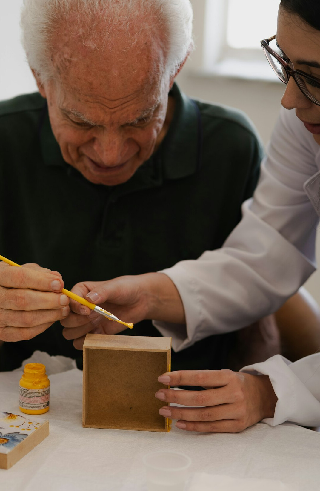 older worker learning new skills
